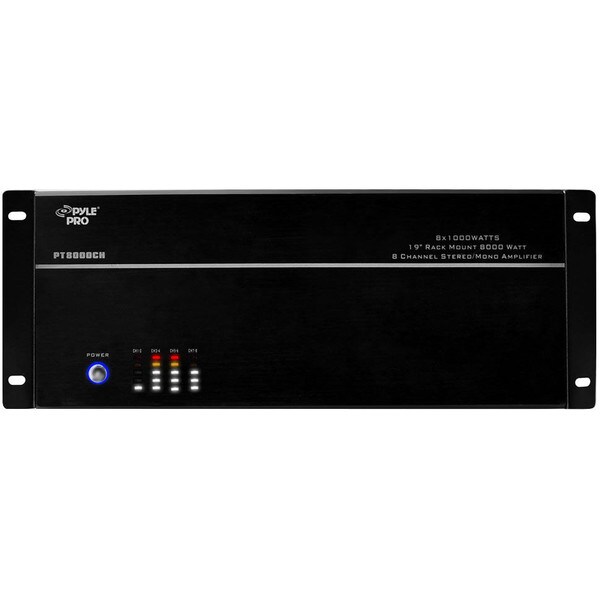 Main product image for Pyle PT8000CH 19" Rack Mount 8000 Watt 8 Ch 310-2560